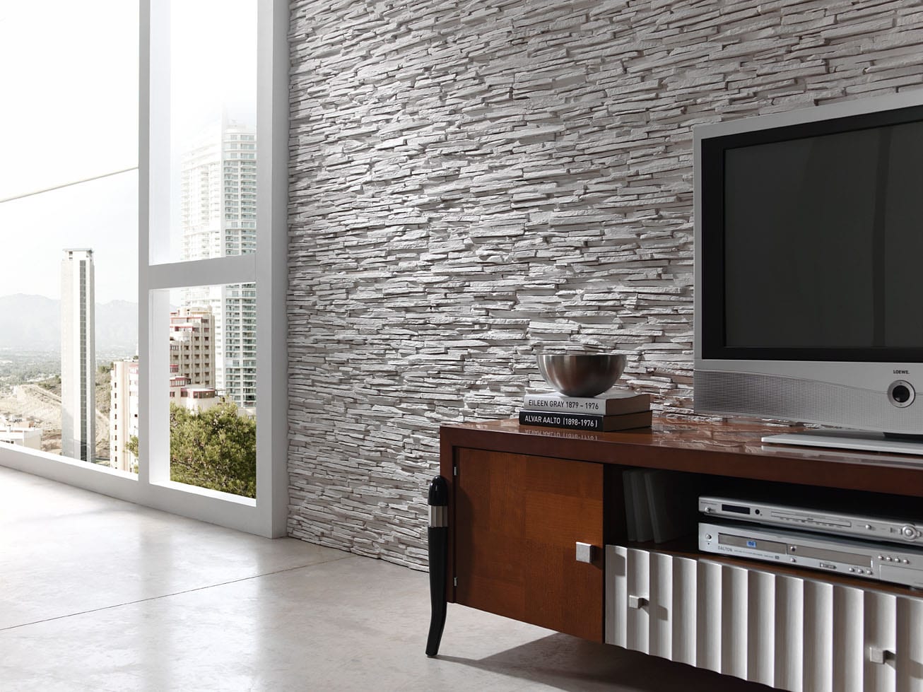 Paneles de pared con diseño de piedra natural en 3D decorativos 
