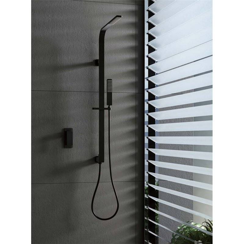 Kit de ducha empotrado negro Imex Bahamas - Maison de Luxe