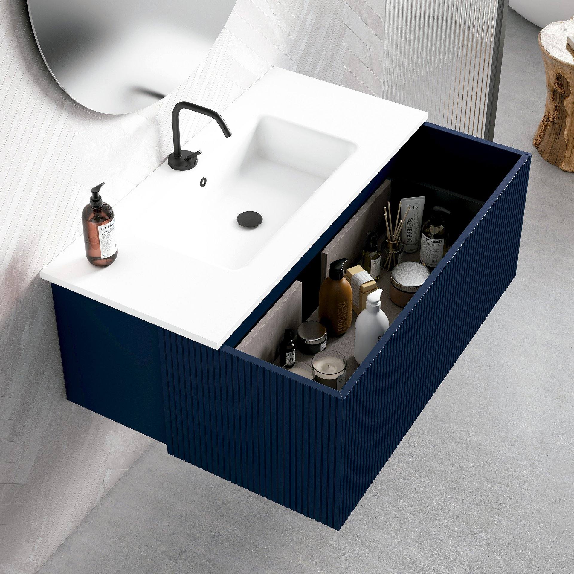 Conjunto mueble de baño ARCO con patas 3 cajones 60-80-100 CM VisoBath -  Maison de Luxe